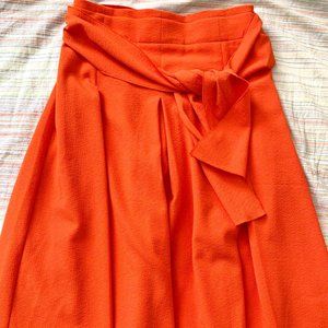 Ann Taylor Waist Tie Midi Skirt